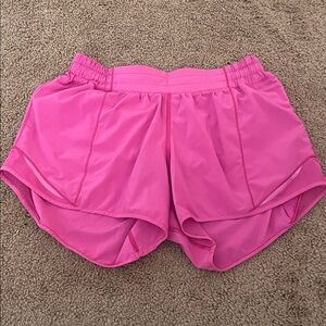 Lululemon 4in pink hotty hot shorts
